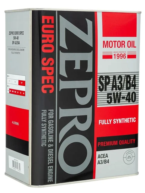 ZEPRO Euro Spec 5W-40 Масло моторное, Синтетическое, 4 л — фото 3