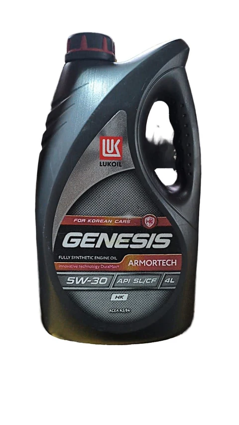 Масло моторное LUKOIL Genesis Armortech 5W-30, 4 л, полностью синтетическое, API SL/CF, ACEA A3/B4 — фото 2