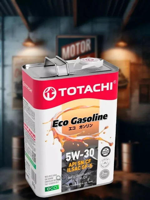 TOTACHI Eco Gasoline 5W-30 Масло моторное, Полусинтетическое, 4 л — фото 1