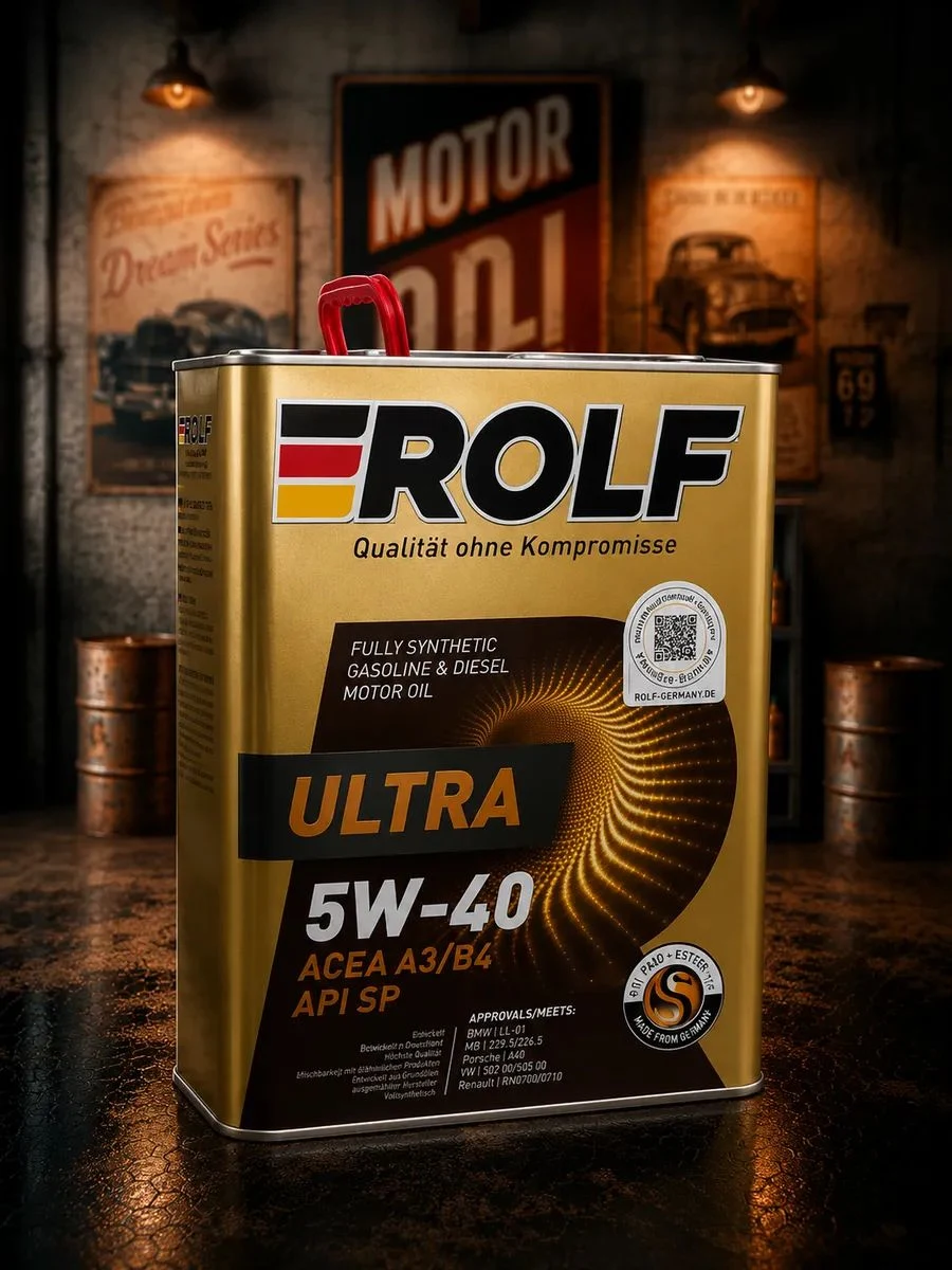 ROLF Ultra API: SP ACEA: A3/B4 5W-40 Масло моторное, Синтетическое, 4 л