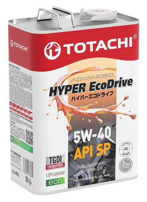 TOTACHI HYPER Ecodrive 5W-40 Масло моторное, Синтетическое, 4 л — фото 2