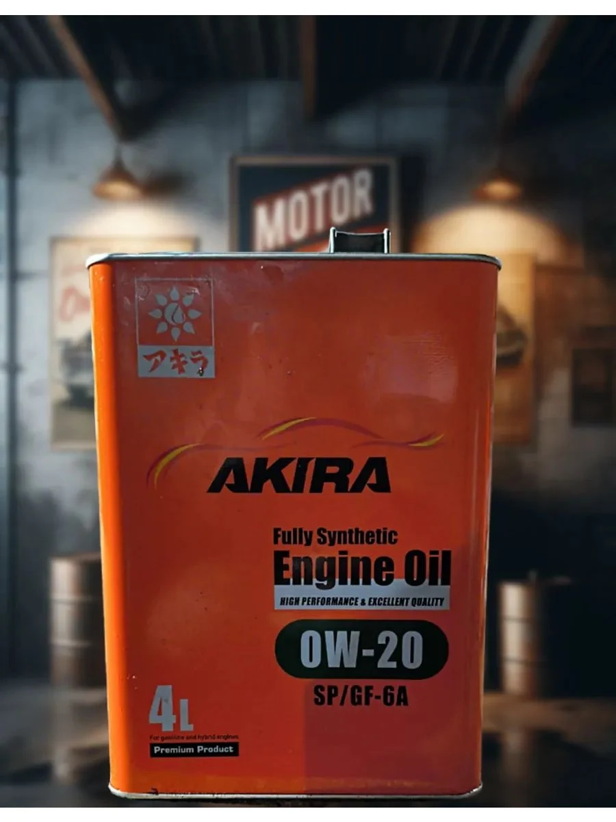 AKIRA автомасла 0W-20 Масло моторное, Синтетическое, 4 л